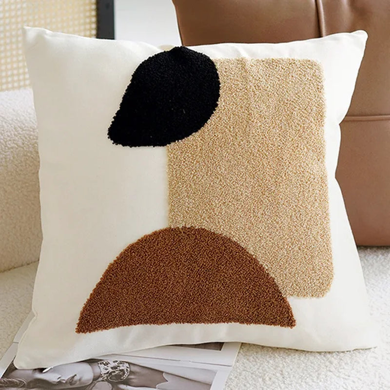 Flower Throw Pillow Covers Square Simple Sofa Pillow Cases